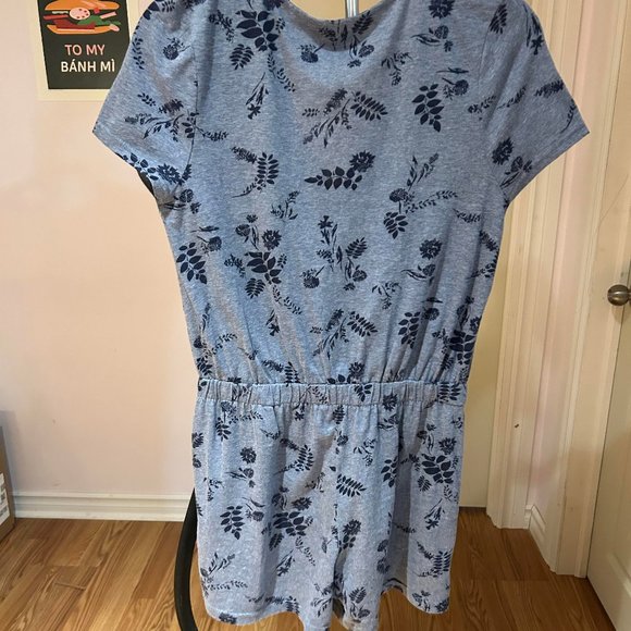 Susina Floral Short Sleeve Blue Romper size XS - Picture 3 of 3